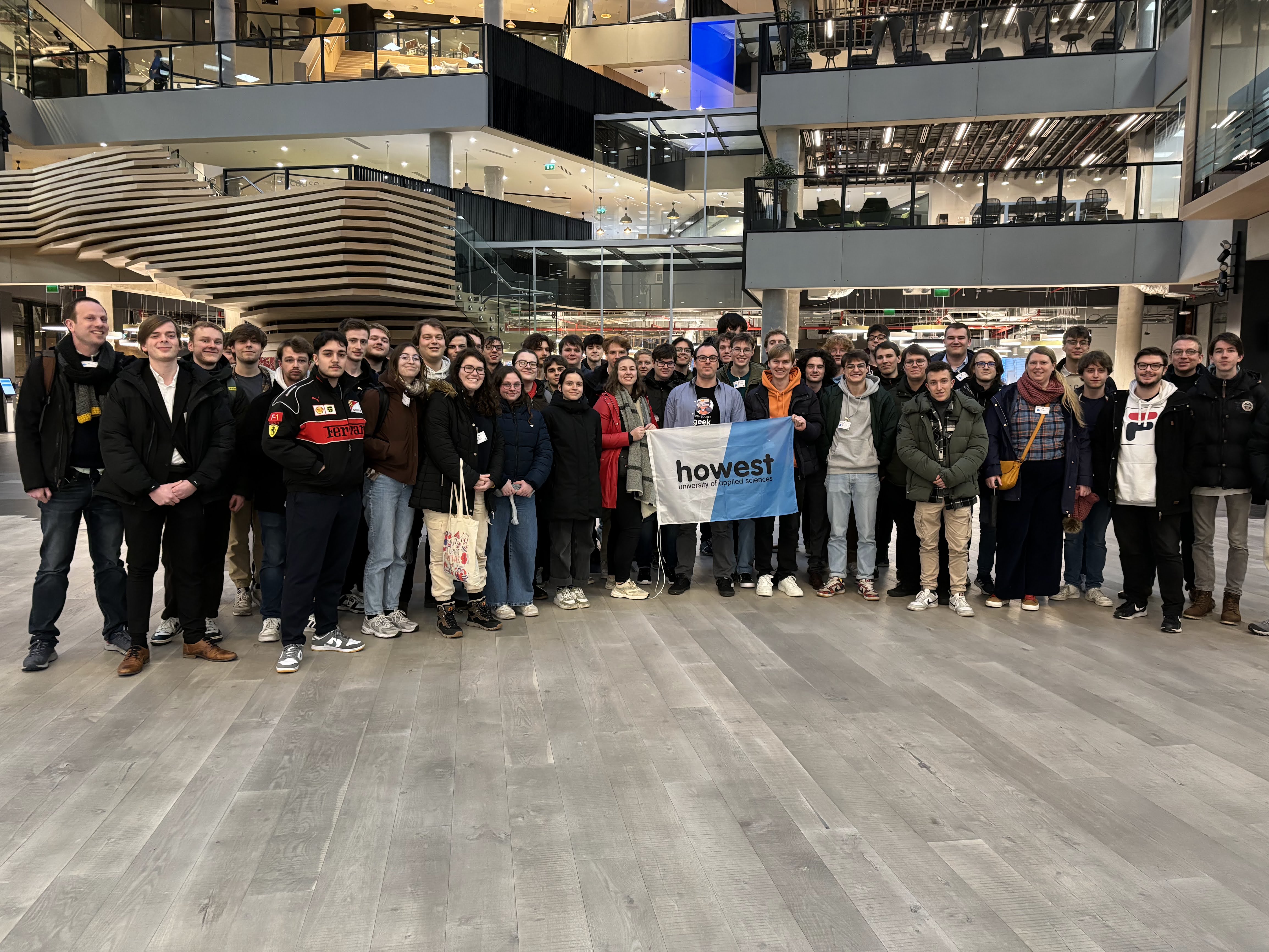Group photo at Microsoft